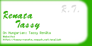 renata tassy business card